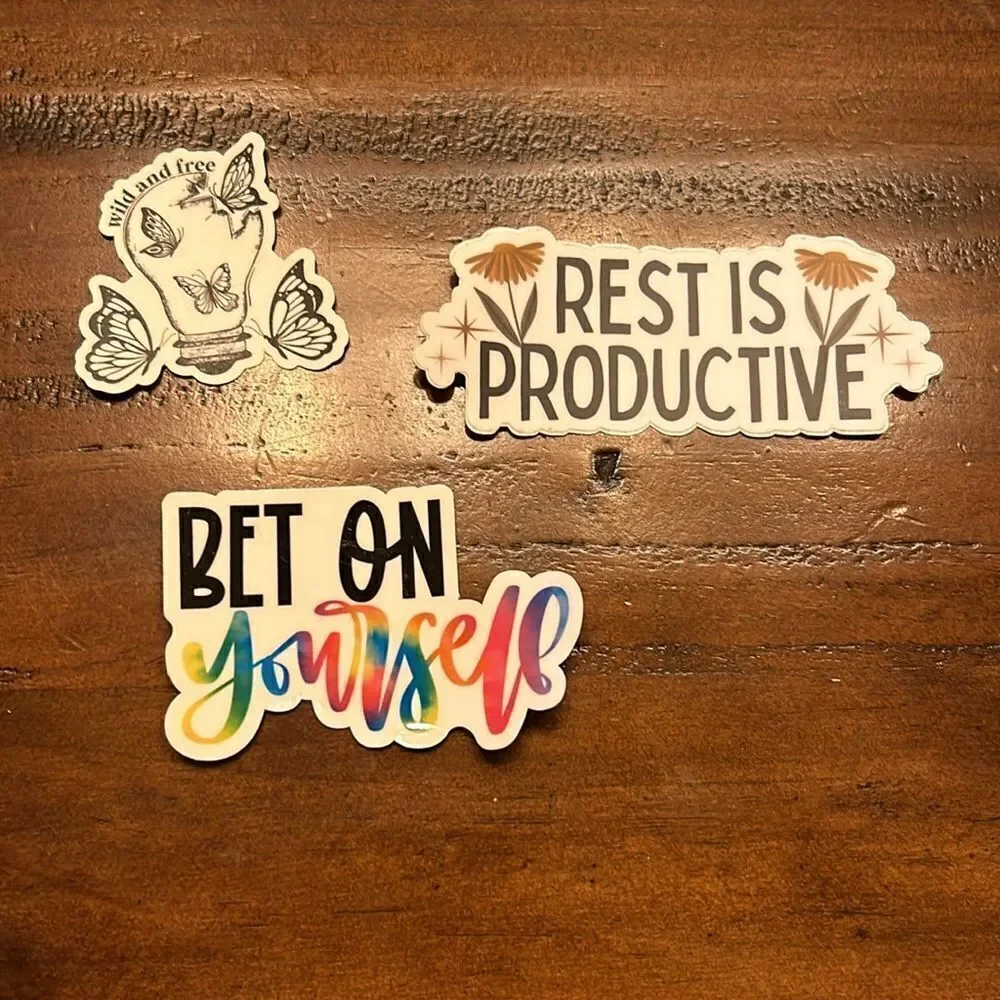 Stickers bundle of 13 all new for water bottles or other use